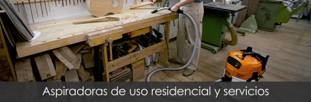 Aspiradora de uso residencial y servicios